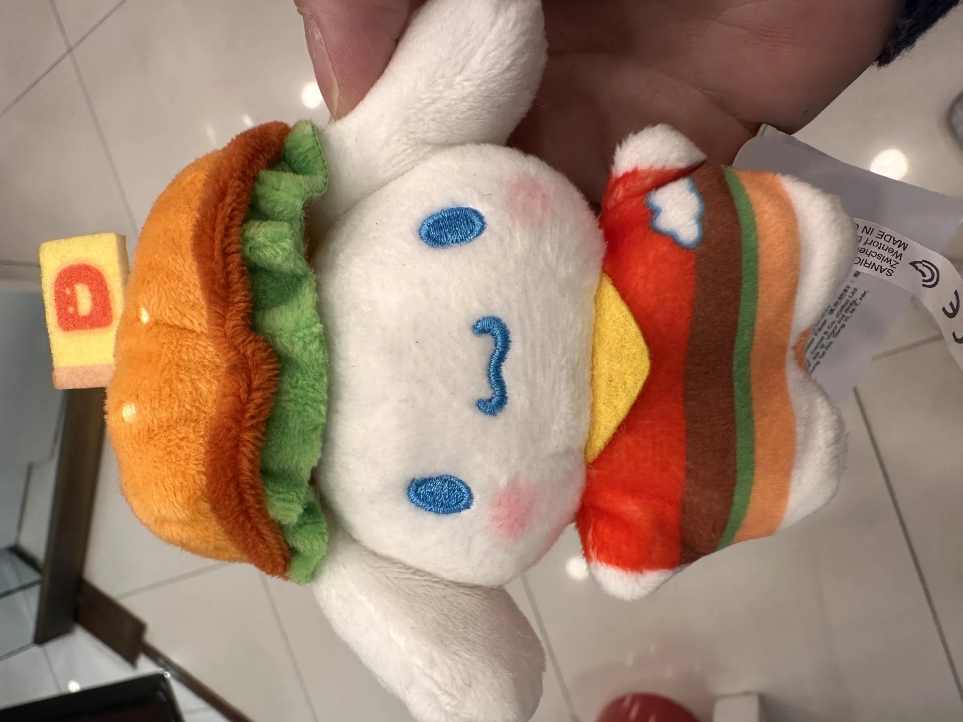 Sanrio Cinnamoroll 抱抱公仔-汉堡装扮款
